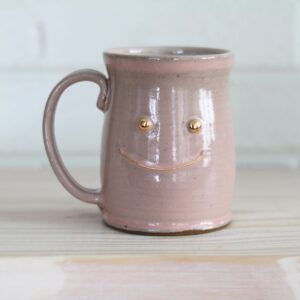 Pink happy mug - chill expression