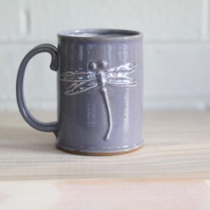 periwinkle dragonfly mug