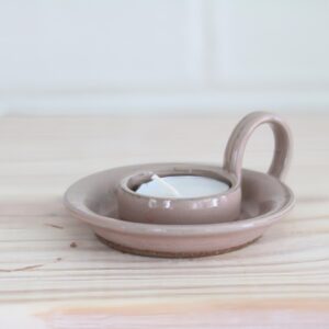 blush tea light holder